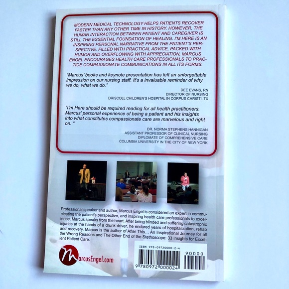 I’M HERE, COMPASSIONATE COMMUNICATION IN PATIENT CARE by Marcus Engel NEW Book - Picture 2 of 13